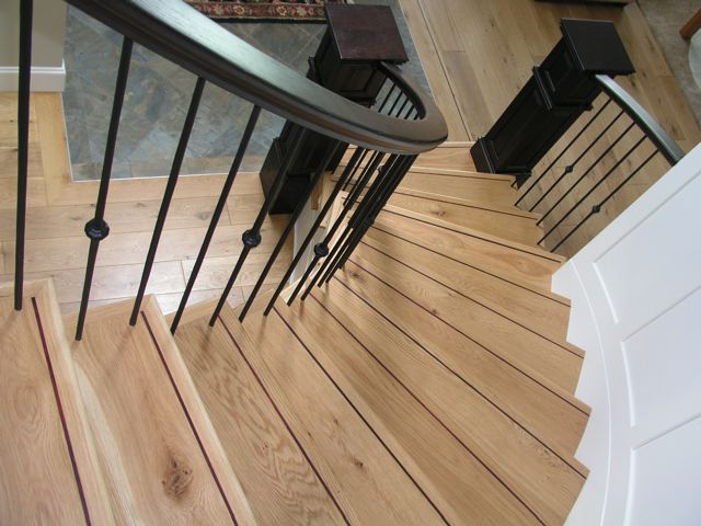 Hardwood Spiral Stairs