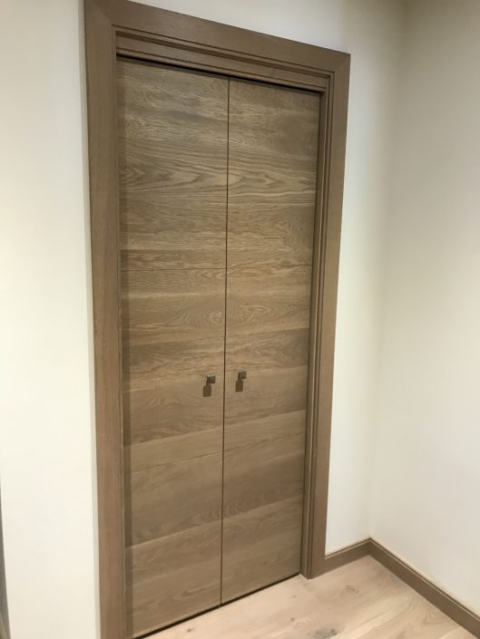 Custom hardwood barn door