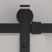 Barn door hardware - Rustic - Black 1